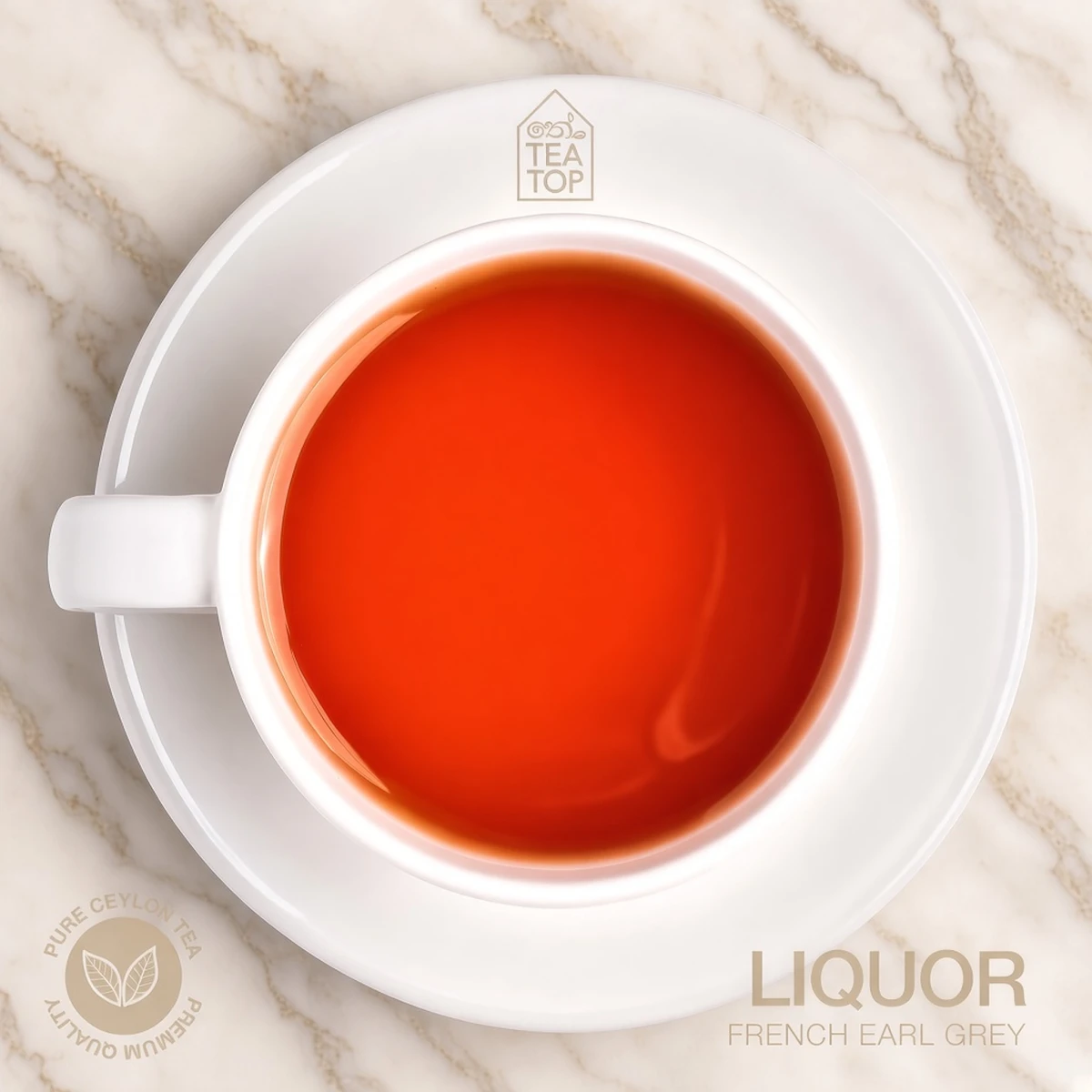 French Earl Grey tea — Kandy BOP1 with bergamot, fruit and petals liquor