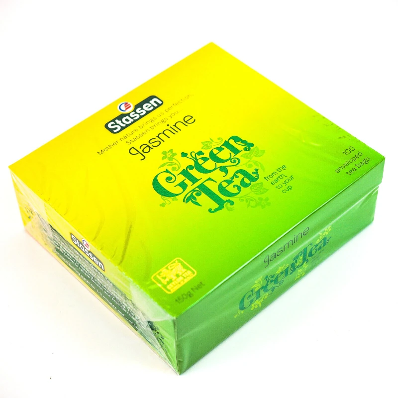 Stassen Jasmine Green 100 Envelope Tea Bags tea